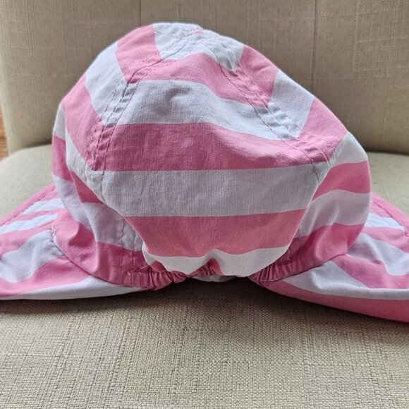 Pottery Barn Kids Hat Pink/White Bucket Cow Boy Hat Cap Size 3-12 month - Picture 5 of 11